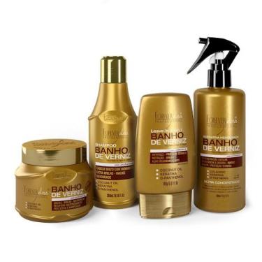 Imagem de Kit Explosão de Brilho e Hidratação em Casa Banho de Verniz Forever Li