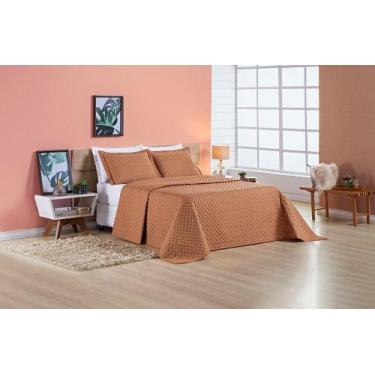 Imagem de Cobre Leito 200 Fios Queen Ravena 03 Peças - Terracota - Bia Enxovais