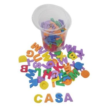 Imagem de Pote De Letras Alfabeto - 156 Peças Em E.V.A 5Cm X 5Mm - Criativa Educ