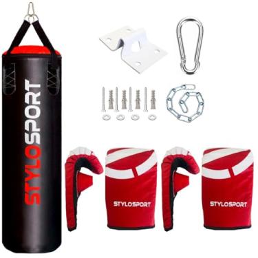 Imagem de Saco de Pancada 120x100 + 2 Luvas + Suporte