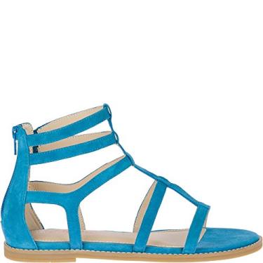 Imagem de Hush Puppies Sandália feminina Abney Chrissie Lo Gladiator, Azul celestial, 8
