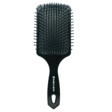 Imagem de Escova raquete nylon pin pro school preta marco boni, Pin Pro School