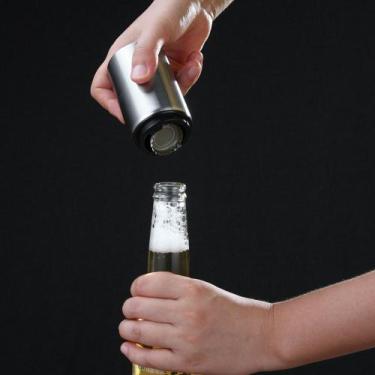 Imagem de Abridor de garrafas de cerveja automático, aço inoxidável, ímã, tampa 