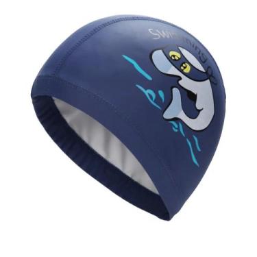 Imagem de Touca De Natação Infantil Profissional- Golfinho - Hero Band, Azul esc