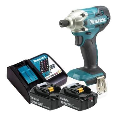Imagem de Parafusadeira de Impacto 2 Baterias 18v 5ah Dtd156 Makita Carreg Rap