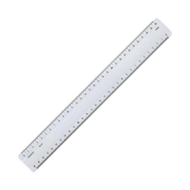 Imagem de Régua de Acrílico Trident com Escalas em Mm e Polegada Mod 7330