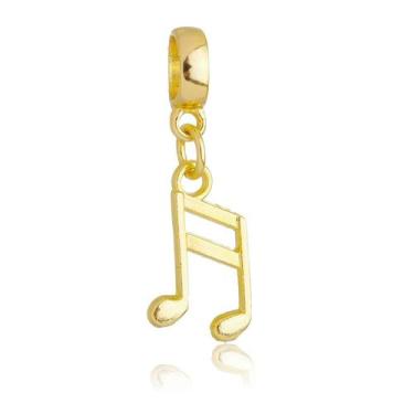 Imagem de Berloque Nota Musical Banhado a Ouro 18k - Work Semijoias