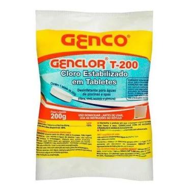 Imagem de Kit 5 Pastilha Cloro Estabilizado Genclor Concentrado T-200 - Genco