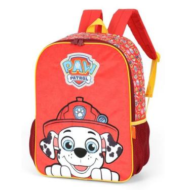 Imagem de Mochila de Costas escolar Infantil Patrulha Canina 16" Luxcel, Marshal