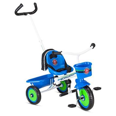 Imagem de Schwinn Triciclo infantil Roadster, Triciclo Easy Steer, Azul, 104 cm x 50 cm x 104 cm