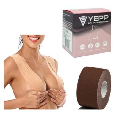 Imagem de Fita adesiva push up levanta peito invisível efeito silicone 3d - Temp