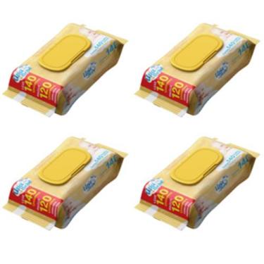 Imagem de Toalha Umedecida Upa Bebê 140 Unidades com Tampa Aloe Vera Sem Álcool 