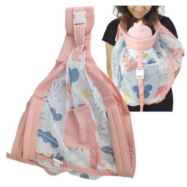 Imagem de Canguru Sling Porta Bebe Criança Envoltorio Strap Bolso Carregador Alç