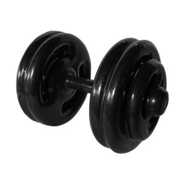Imagem de Dumbbell Emborrachado Treinamento Funcional Academia 26Kg - ANILHAS FI