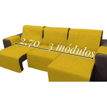 Imagem de 1 protetor de sofa 2,70 3mod + 1 protetor de sofa 2,70 inteiro - Lucel