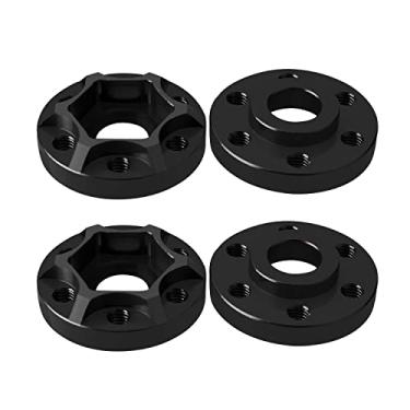 Imagem de 4pcs RC Accessories Aluminum 12mm Wheel Hex Hub Adapter Wheel Extension for 1/10 RC Crawler 1.9inch or 2.2inch Wheel RimAxial Scx10 Trx4 Wraith Gen7 Gen8 D90 CC01 1/10 RC Crawler (Black 6mm)