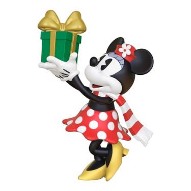 Imagem de Hallmark Keepsake Mini enfeite de Natal de 3,3 cm, entrega especial da Minnie Mouse da Disney, presentes para fãs da Disney