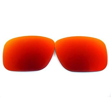 Imagem de Lentes de substituição Galaxy para Oakley Holbrook Metal OO4123 (não Holbrook normal) Polarizadas 100% UVAB, Vermelho, regular
