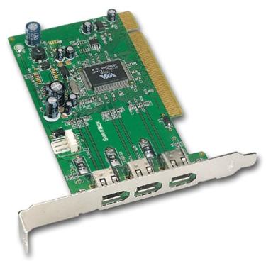Imagem de SmartDisk Placa PCI FireWire PCIFW (3 portas)