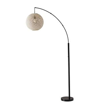 Imagem de Adesso Lâmpada de arco Havana 4312-12, 194,32 cm, 150W incandescente/CFL, acabamento em bronze, 1 luminária de chão, preto