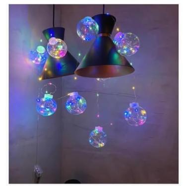 Imagem de Varal Led 10 Lâmpadas Bola Incandescentes Fio De Fada Natal (Branco Frio)