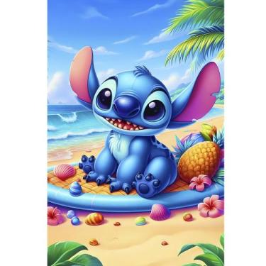 Imagem de Painel Festa Retangular P Casado 1,5x2,2 Decoração Stitch - Fantasia B