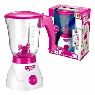 Imagem de Liquidificador Infantil Com Movimento Rosa Cozinha Dm Toys