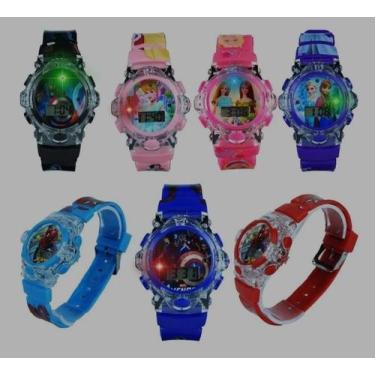 Imagem de Relógio Infantil Digital para Crianças Toca Musica Pisca Luz Led Perso