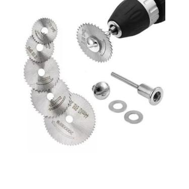 Imagem de Serra Circular para Furadeira Retificadeira 6 Peças Multiuso - Saint