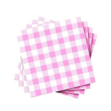 Imagem de Guardanapo de Papel Xadrez Rosa 20cm x 21cm - 50 Unidades - Flip