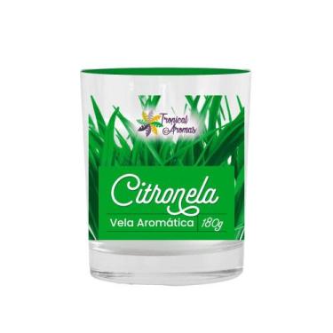 Imagem de Vela Aromática Perfumada 180gr Citronela - Tropical Aromas