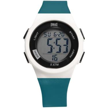 Imagem de Relógio Everlast Masculino A Prova D'Agua Digital Resistente, Azul, Ún