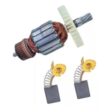 Imagem de Induzido + E. Carvão P/ Serra Circular Makita 5007n 110v - Bolte