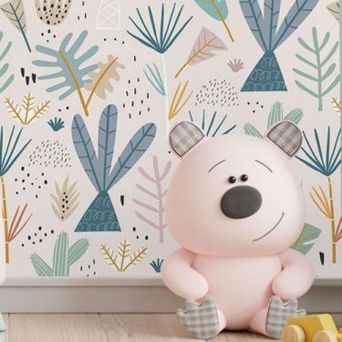 Imagem de Papel De Parede Adesivo Infantil Cactos N017060 0,58X3M - Adesivo BR