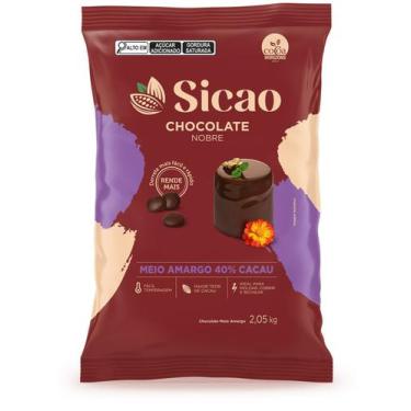 Imagem de Chocolate Meio Amargo Gotas 40% 2,05kg - Sicao