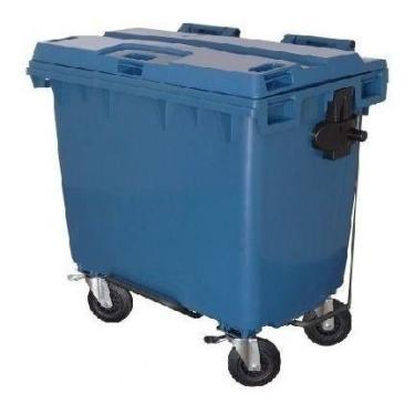 Imagem de Lixeira Contêiner 660 Litros Com Pedal Contentor Lixo 660 L - JSN, Ver