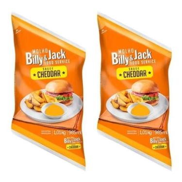 Imagem de Kit C/2 Molho Cheddar Billy & Jack 1,01kg - Food Service - BILLY E JAC
