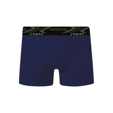 Imagem de Cueca Boxer Selene 111880.001 Algodão T. P/EG, EG, 600, Marinho