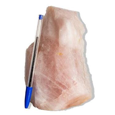 Imagem de 01 Cristal Rosa Pedra Pé Serrado Natural 1,9Kg 16cm Tipo B - Cristaisd