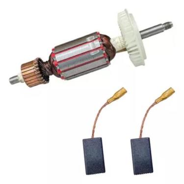 Imagem de Induzido + Carvão P/ Esmerilhad. Bosch Gws 8-115 1800 220v - Bolte