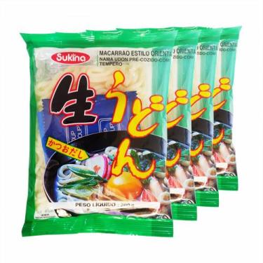 Imagem de Macarrão Udon Pré Cozido Com Tempero 200g (Kit com 4) Sukina
