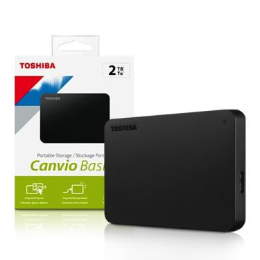 Imagem de Hd Externo 2tb 2 5 Usb 3.0 Canvio Basics Hdtb520xk3aa  Toshiba