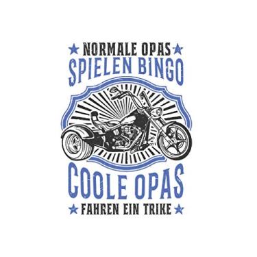 Imagem de Trike Notizbuch: Trike Triker Rentner Biker Trikefahrer Alter Mann / 6x9 Zoll / 120 linierte Seiten Seiten