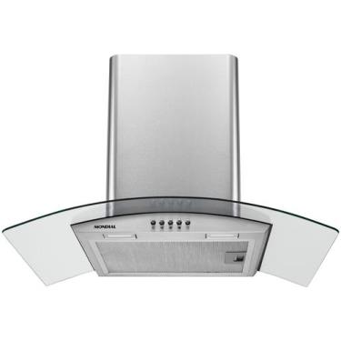 Imagem de Coifa de Parede Mondial 60cm Inox até 4 Bocas Curvo CF60-01, Inox, 110