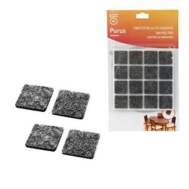 Imagem de Protetor Auto Adesivo Em Feltro P/ Moveis 32un - RT