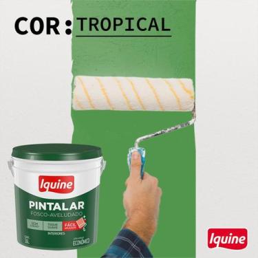Imagem de Tinta Acrílica + Econômica Pintalar Branco Neve Fosco 3,6 litros - Iqu