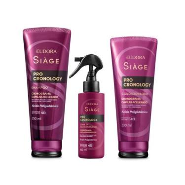 Imagem de Combo Hidratação Pro Cronology Cronograma Siage Eudora Leave-in Finali