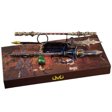 Imagem de Superbuybox Mito negro: Wu Kong Jingubang Erlang Shen Tri-Point Chu-Bai Spear Sword Gourd Desk Decor Game Collection Gift Box (Mito Negro Chubai Erlangshen Separ 4 peças)