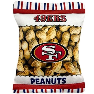 Imagem de Brinquedo de pelúcia para cães e gatos NFL SAN Francisco 49ERS Crinkle FINE – Brinquedo de pelúcia para cães e gatos com barulho interno e lindo nome do time de beisebol