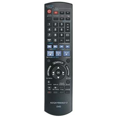 Imagem de Controle remoto de substituição AULCMEET N2QAYB000212 compatível com Panasonic DVD DMR-EA38VK Diga DMR-EA38 DMR-EA38V DMR-EA18 DMR-EA18K